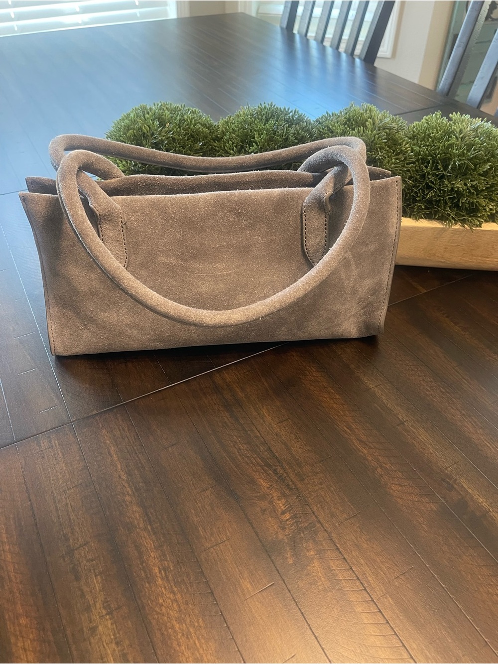 J. Crew Light Gray Suede Shoulder Bag - Picture 5 of 8